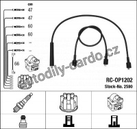 Sada kabelů pro zapalování NGK RC-OP1202 - OPEL