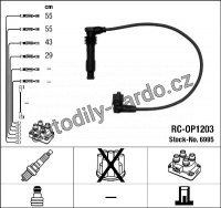 Sada kabelů pro zapalování NGK RC-OP1203 - FIAT