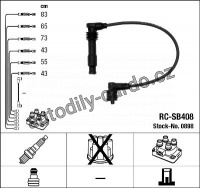 Sada kabelů pro zapalování NGK RC-SB408 - OPEL, SAAB Sada kabelů pro zapalování NGK RC-SB408 - OPEL, SAAB