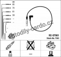 Sada kabelů pro zapalování NGK RC-ST901 - SEAT, VW