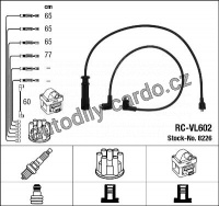 Sada kabelů pro zapalování NGK RC-VL602 - VOLVO