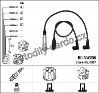 Sada kabelů pro zapalování NGK RC-VW206 - SEAT
