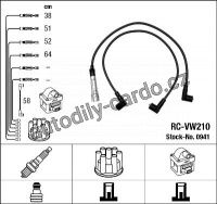 Sada kabelů pro zapalování NGK RC-VW210 - AUDI, SEAT, VW