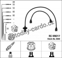 Sada kabelů pro zapalování NGK RC-VW217 - PORSCHE, VW