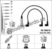 Sada kabelů pro zapalování NGK RC-VW219 - VW