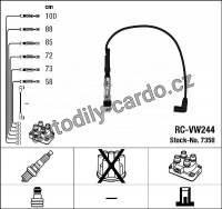 Sada kabelů pro zapalování NGK RC-VW244 - VW Sada kabelů pro zapalování NGK RC-VW244 - VW