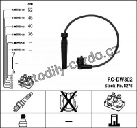 Sada kabelů pro zapalování NGK RC-DW302 - CHEVROLET, DAEWOO