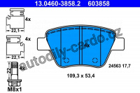 Sada brzdových destiček ATE 13.0460-3858 (AT 603858)