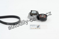 Sada drážkového řemene CONTINENTAL CTAM 4PK735K1