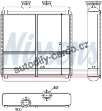 Výměník tepla NISSENS 72042