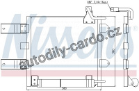 Chladič klimatizace NISSENS 94446