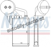 Výměník tepla NISSENS 72207