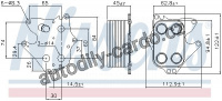 Chladič motorového oleje NISSENS 90990 Chladič motorového oleje NISSENS 90990