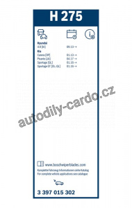 List stěrače BOSCH 3397015302 - 275mm