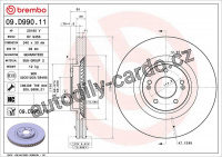 Brzdový kotouč BREMBO 09.D990.11