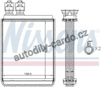Výměník tepla NISSENS 72986
