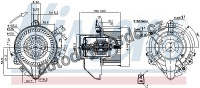 Vnitřní ventilátor NISSENS 87131