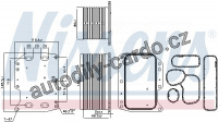 Chladič motorového oleje NISSENS 90922