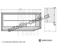 Vzduchový filtr BLUE PRINT ADBP220052 Vzduchový filtr BLUE PRINT ADBP220052