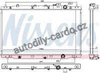 Chladič motoru NISSENS 606443 Chladič motoru NISSENS 606443