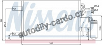 Chladič klimatizace NISSENS 94882 Chladič klimatizace NISSENS 94882
