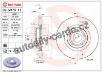 Brzdový kotouč BREMBO 09.N378.11
