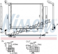 Kondenzátor, klimatizace NISSENS 941093
