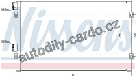 Chladič klimatizace NISSENS 94555 Chladič klimatizace NISSENS 94555