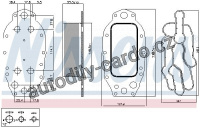 Chladič motorového oleje NISSENS 91121 Chladič motorového oleje NISSENS 91121