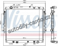 Chladič motoru NISSENS 606068 Chladič motoru NISSENS 606068