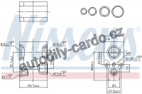 Expanzní ventil, klimatizace NISSENS 999349