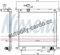 Chladič motoru NISSENS 606138 Chladič motoru NISSENS 606138