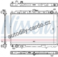 Chladič motoru NISSENS 606161 Chladič motoru NISSENS 606161
