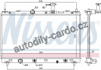 Chladič motoru NISSENS 606147 Chladič motoru NISSENS 606147