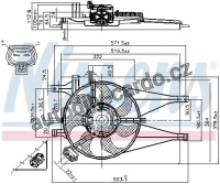 Ventilátor chladiče NISSENS 85435 Ventilátor chladiče NISSENS 85435