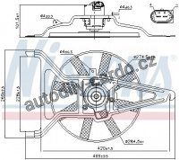 Ventilátor chladiče NISSENS 85041