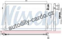 Chladič klimatizace NISSENS 94872