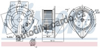 Vnitřní ventilátor NISSENS 87066