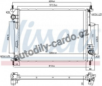 Chladič motoru NISSENS 617867 Chladič motoru NISSENS 617867