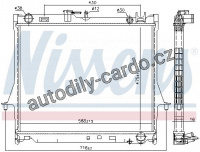 Chladič motoru NISSENS 60855 Chladič motoru NISSENS 60855