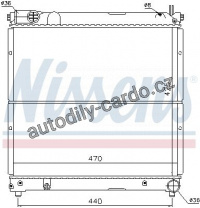 Chladič motoru NISSENS 64163 Chladič motoru NISSENS 64163