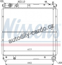 Chladič motoru NISSENS 64164 Chladič motoru NISSENS 64164