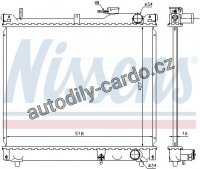 Chladič motoru NISSENS 641756 Chladič motoru NISSENS 641756