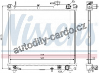 Chladič motoru NISSENS 641757 Chladič motoru NISSENS 641757