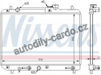 Chladič motoru NISSENS 64176 Chladič motoru NISSENS 64176