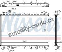 Chladič motoru NISSENS 64199 Chladič motoru NISSENS 64199