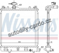 Chladič motoru NISSENS 641774 Chladič motoru NISSENS 641774