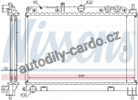 Chladič motoru NISSENS 64210A Chladič motoru NISSENS 64210A