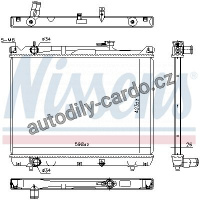 Chladič motoru NISSENS 64206 Chladič motoru NISSENS 64206