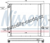 Chladič motoru NISSENS 64314 Chladič motoru NISSENS 64314